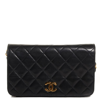 Chanel Lambskin Quilted Mini Flap Bag Black 1 of 9