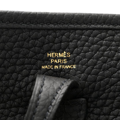 Hermes Taurillon Clemence Evelyne TPM Black 6 of 11