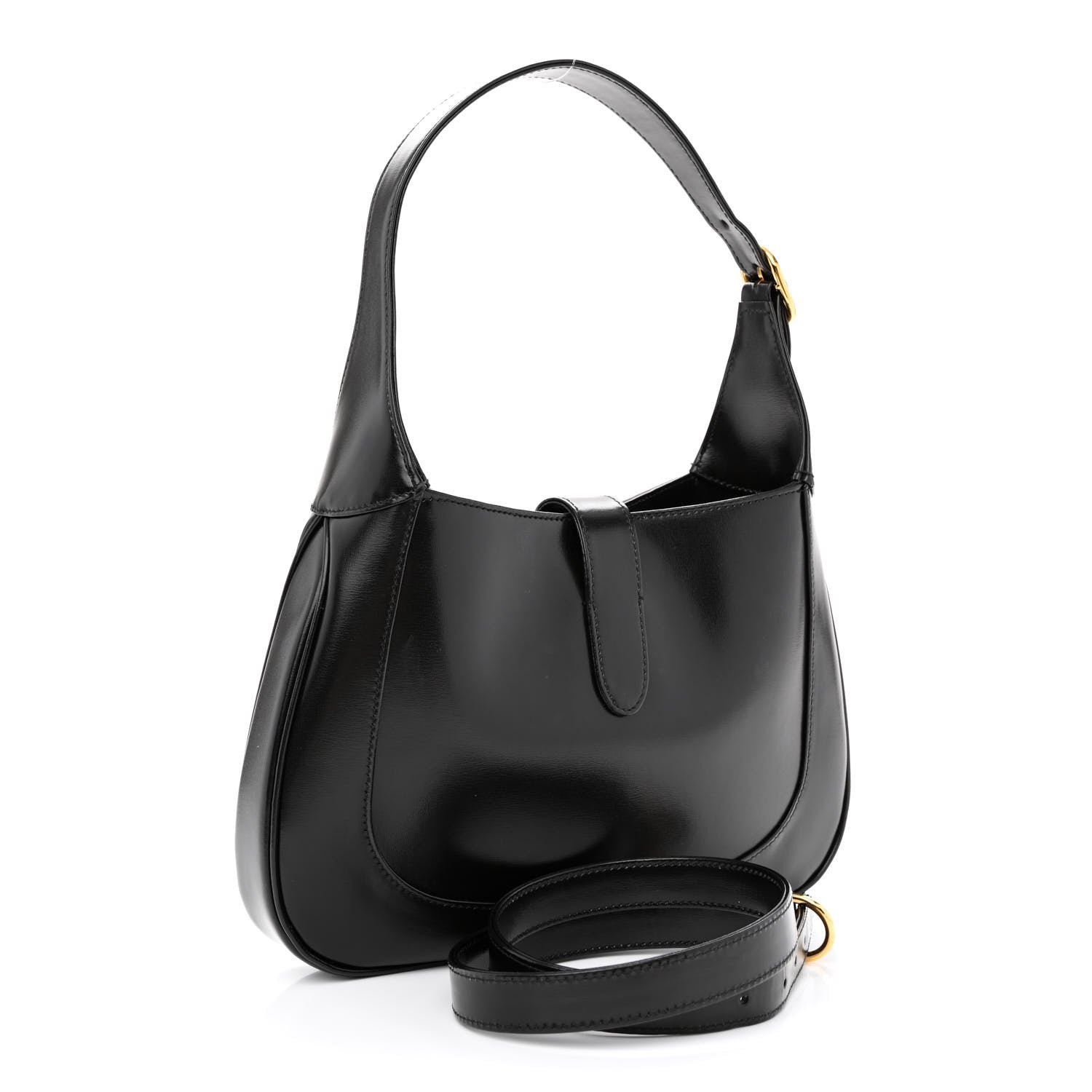 Gucci Boarded Dyana Lux Calfskin Small Jackie 1961 Hobo Black 3 of 11