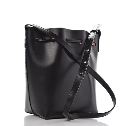 Mansur Gavriel Calfskin Mini Bucket Bag Black Ballerina 3 of 9