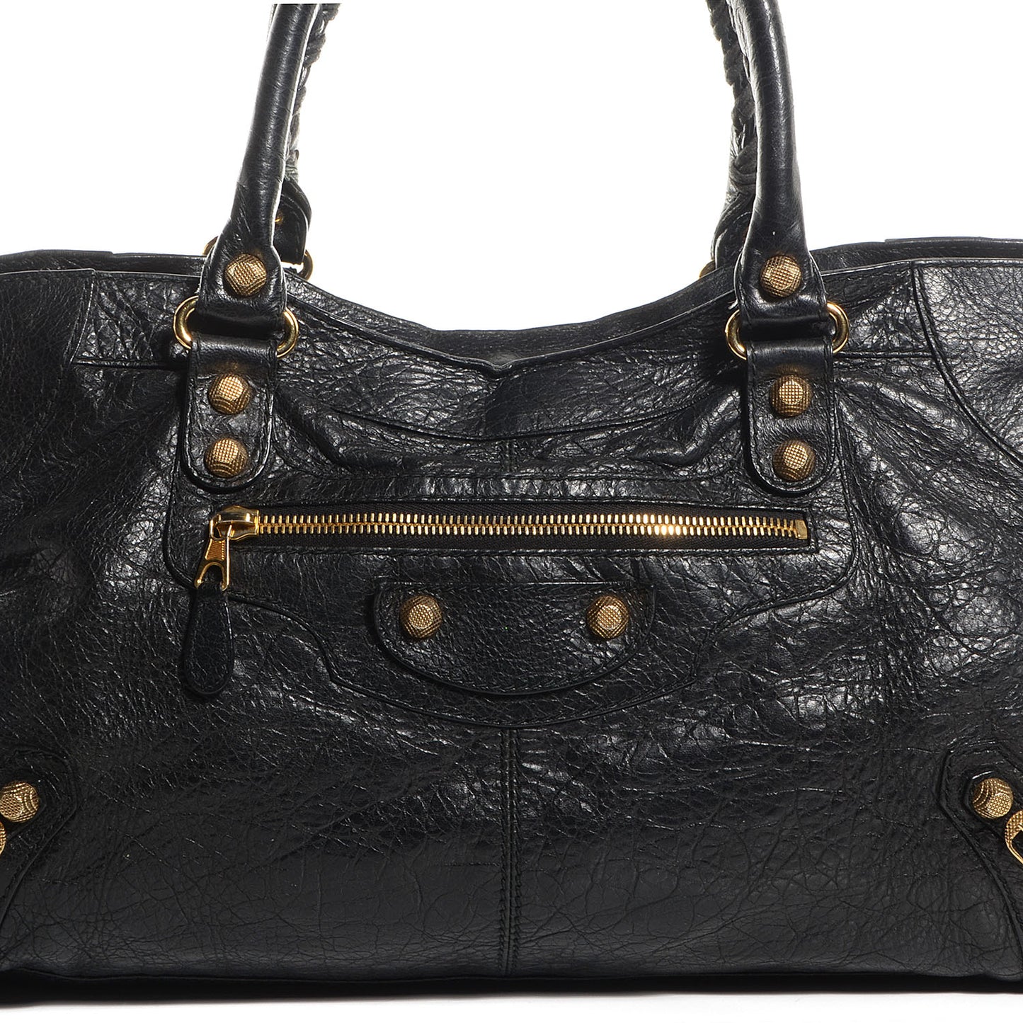 Agneau Giant 12 Gold Hardware Part Time Black