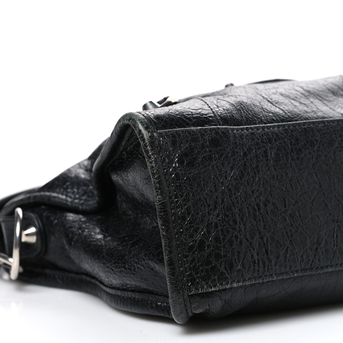 Balenciaga Agneau Arena Silver Hardware Small Le City Black 9 of 10