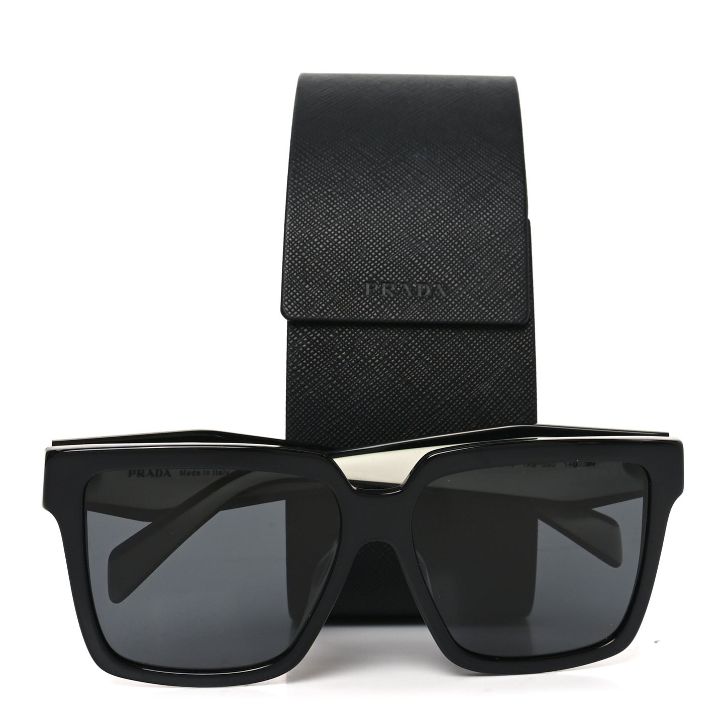 Acetate Square Sunglasses SPR 24Z Black White