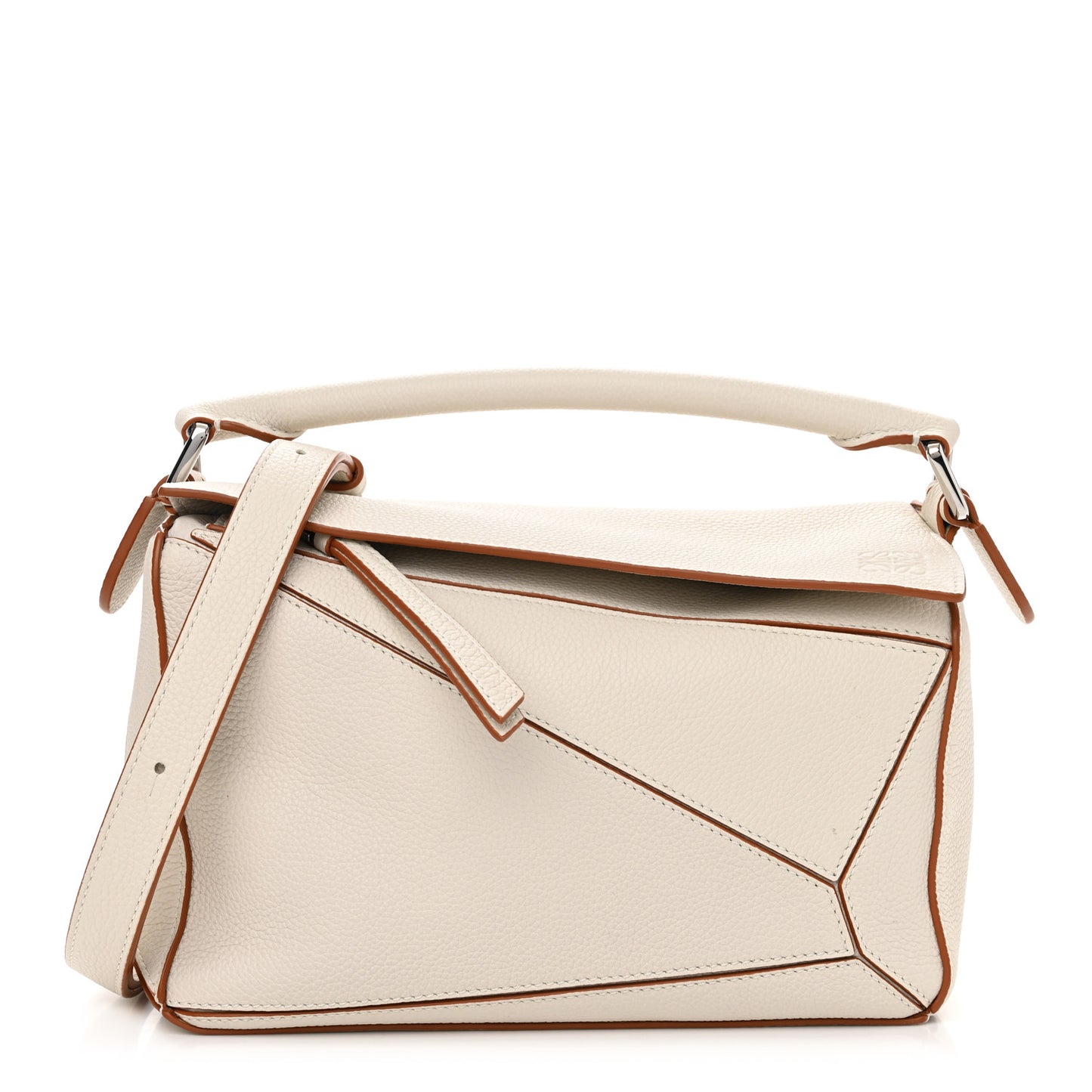 Calfskin Small Puzzle Bag Ivory