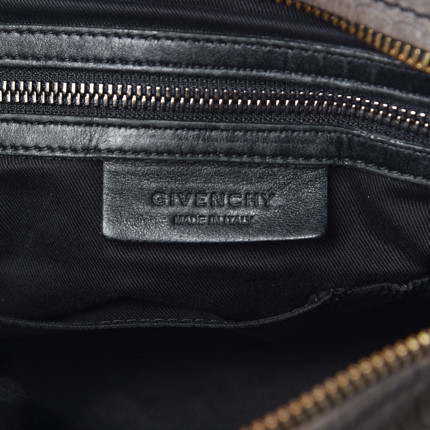 Givenchy Nubuck Crocodile Embossed Large Pandora Grey 6 of 10