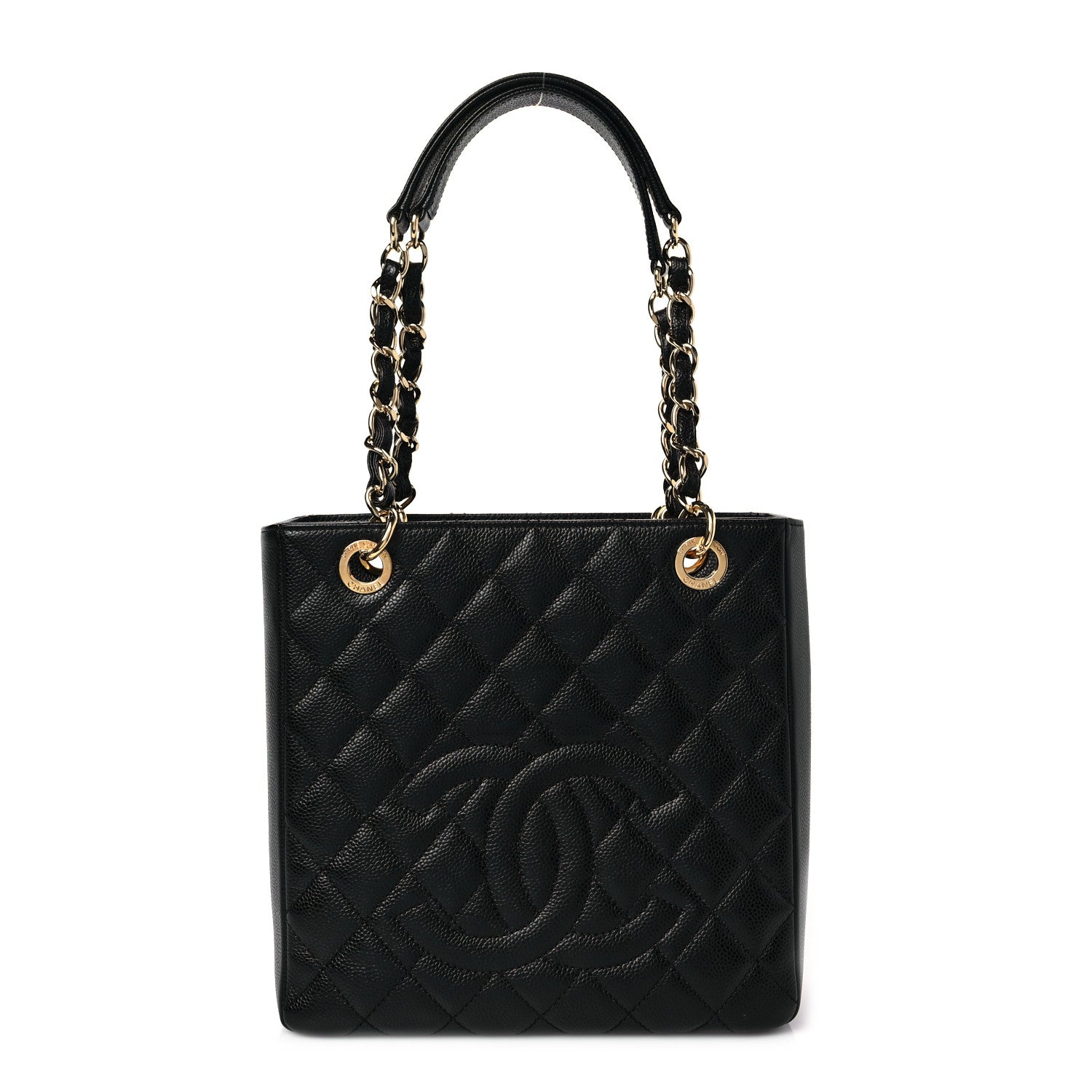 Chanel Caviar Quilted Petit Shopping Tote PST Black 1 of 8