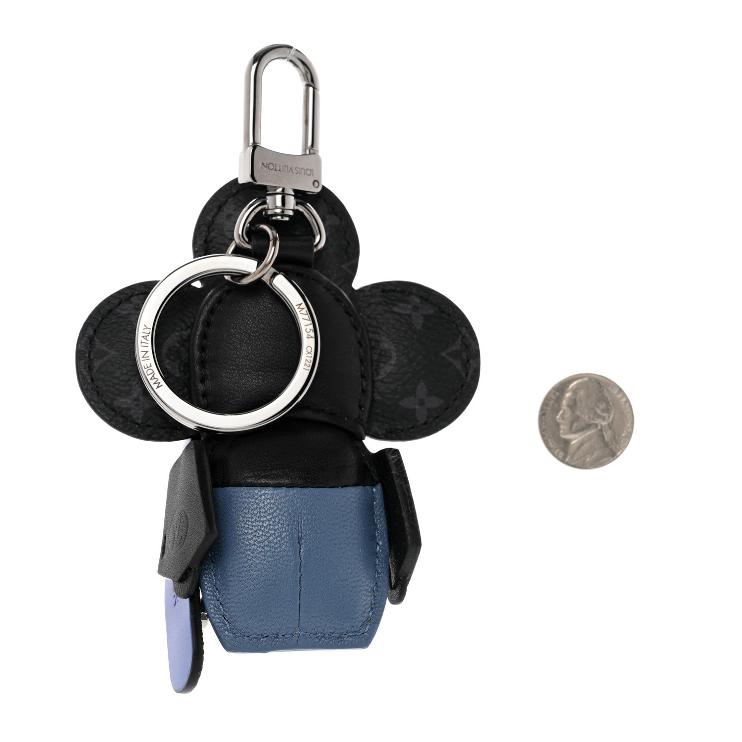 Louis Vuitton Monogram Eclipse Vivienne Skateboard Bag Charm Key Holder 2 of 5