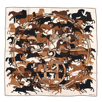 Hermes Silk Ex Libris En Camouflage Scarf 90 1 of 3