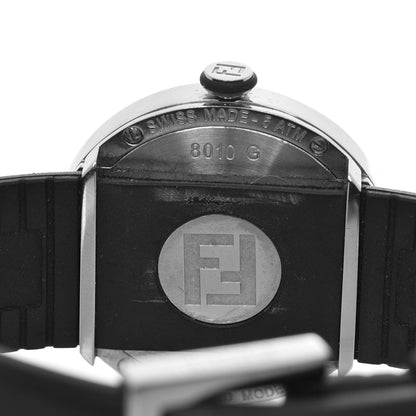 Fendi Stainless Steel Rubber 36mm Bussola Bubble Quartz Watch Black 6 of 10