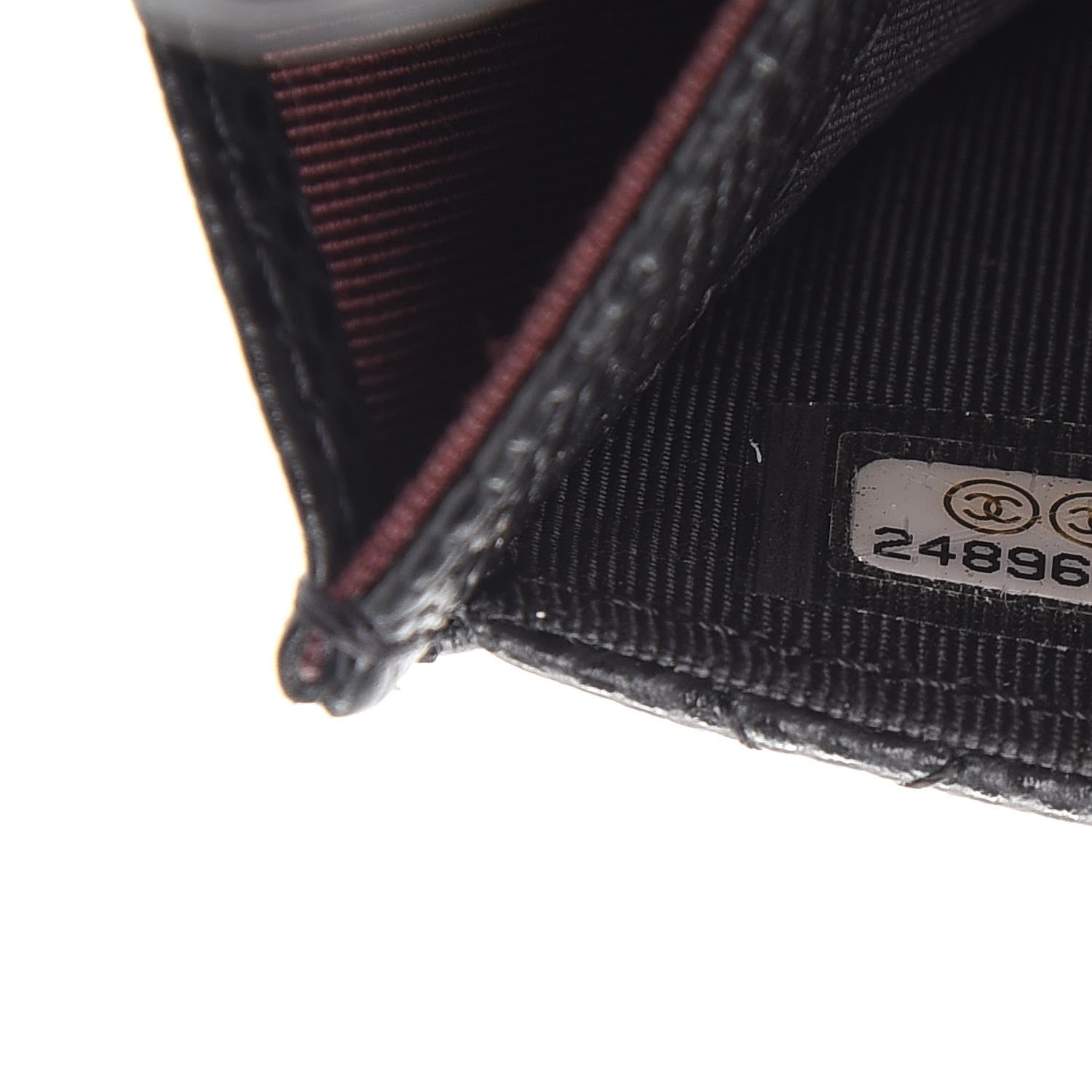 Chanel Caviar Quilted Flap Card Holder Black 8 of 9