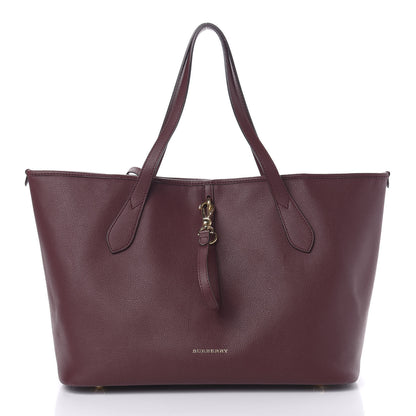Burberry Grainy Calfskin Medium Honeybrook Tote Dark Plum 3 of 13