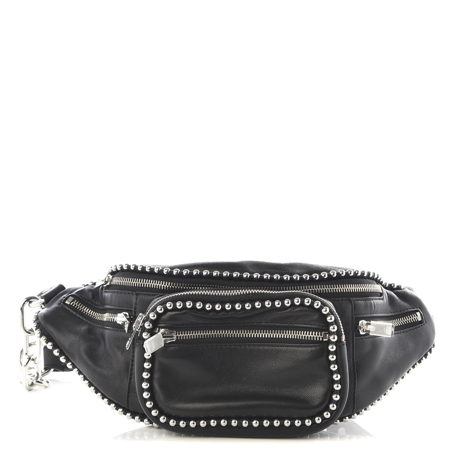 Alexander Wang Lambskin Attica Studded Belt Bag Black 1 of 7