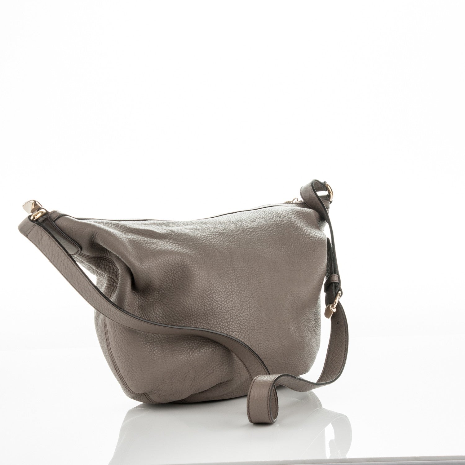 Gucci Pebbled Calfskin Medium Soho Hobo New Fango 3 of 7