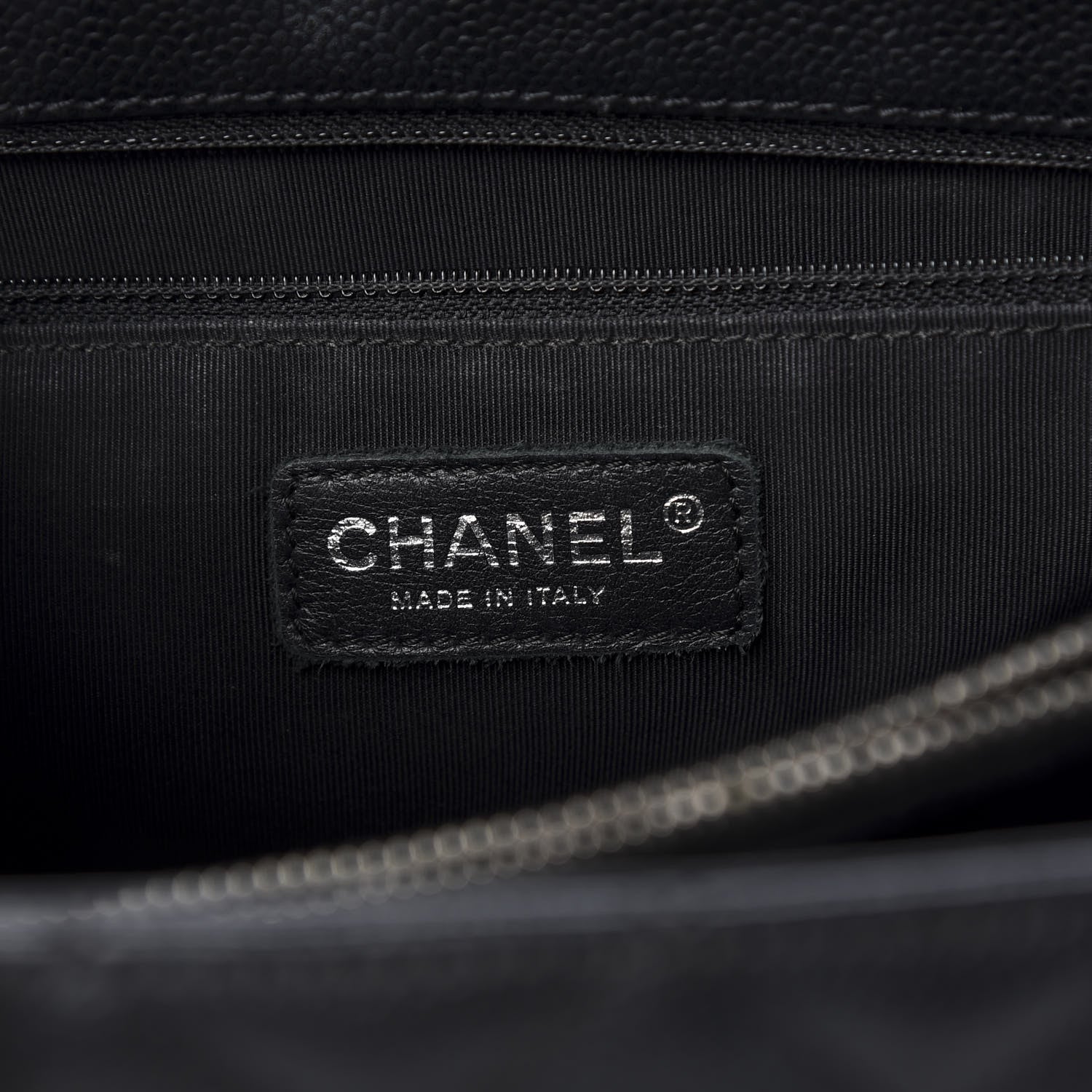 Chanel Caviar Quilted Grand Shopping Tote GST Black 8 of 13