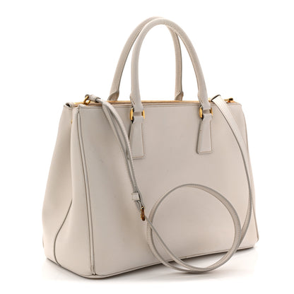 Prada Saffiano Lux Large Galleria Double Zip Tote Talco 3 of 18