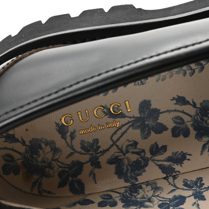 Gucci Cordovan Lux Womens Harald Horsebit 25mm Platform Loafers 40 Black 8 of 8