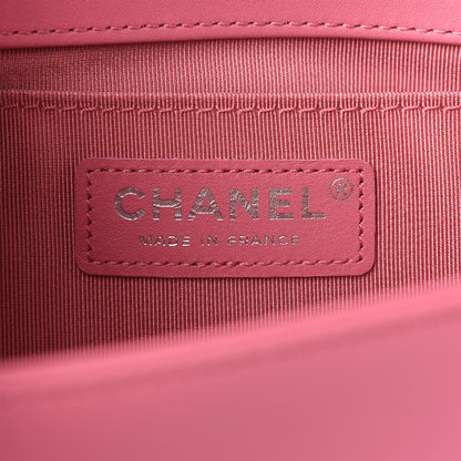 Chanel Calfskin Chevron Quilted Medium Boy Flap Pink 9 of 9