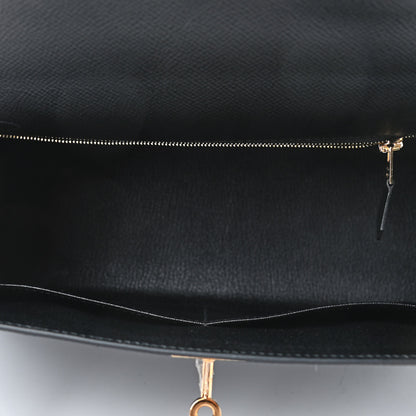 Hermes Epsom Kelly Sellier 28 Black 4 of 11