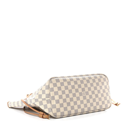 Louis Vuitton Damier Azur Neo Neverfull MM Rose Ballerine 5 of 16