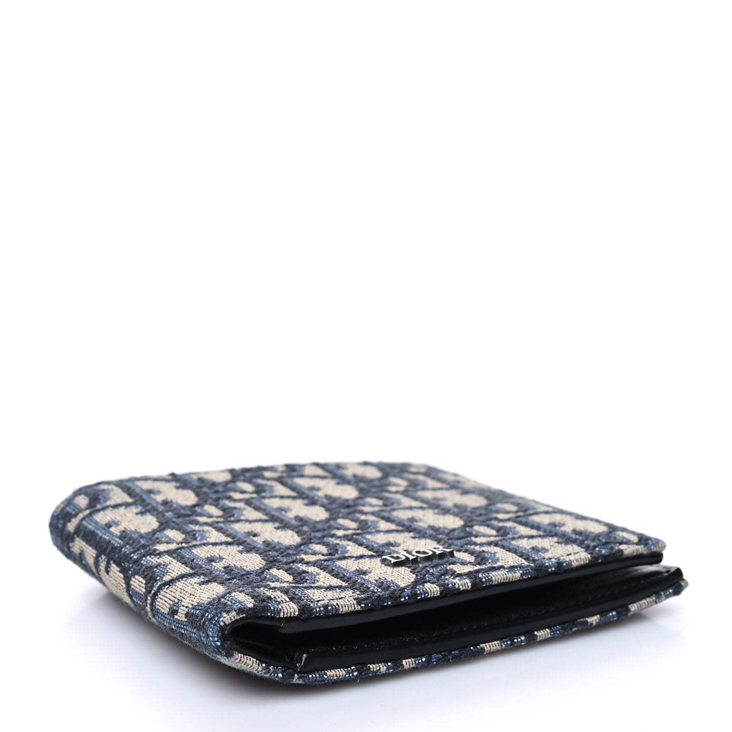 Oblique Bi-Fold Wallet Blue