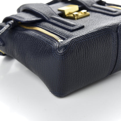 3.1 Phillip Lim 3.1 Textured Calfskin Mini Pashli Satchel Ink 7 of 8