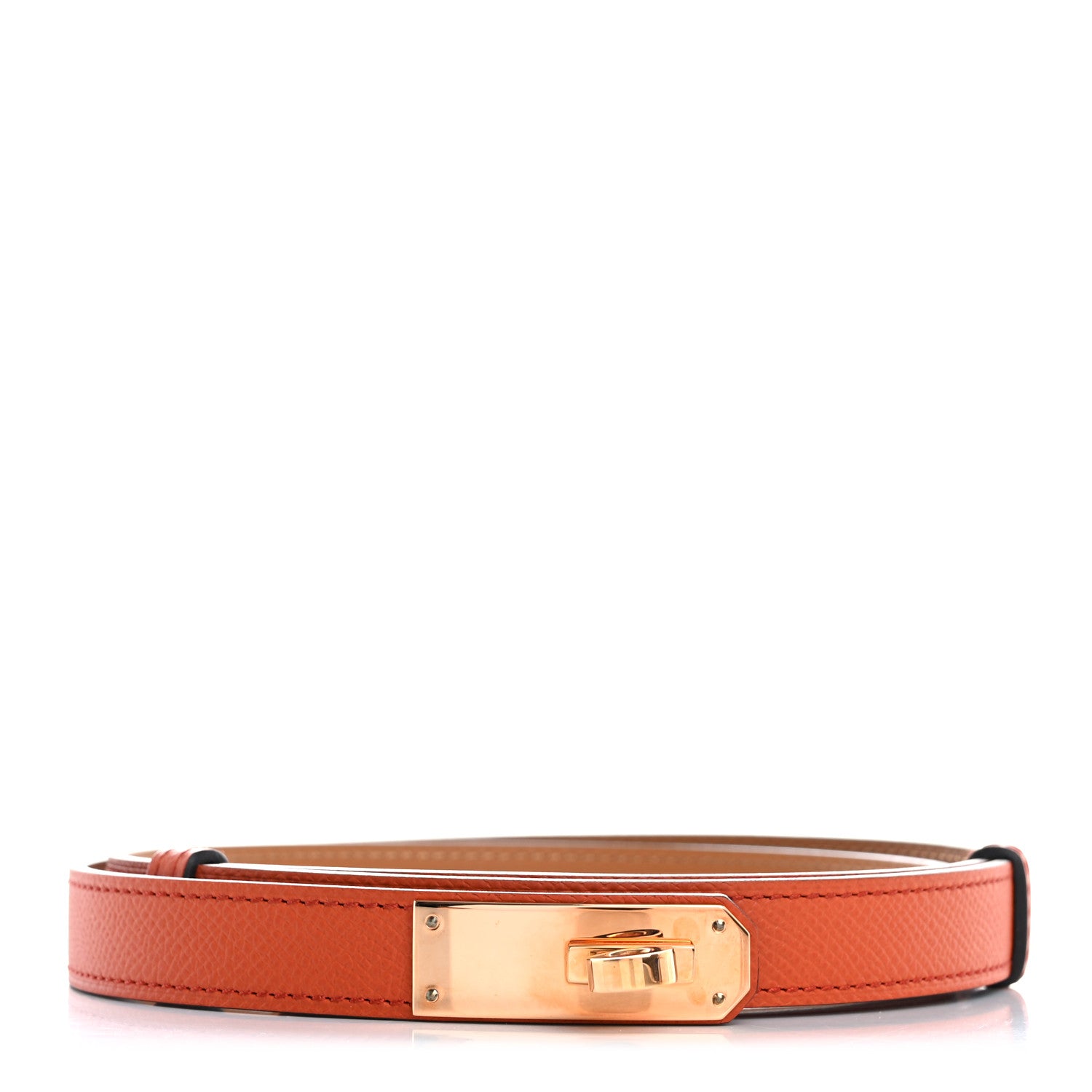 Hermes Epsom Kelly Belt Terre Battue 1 of 5