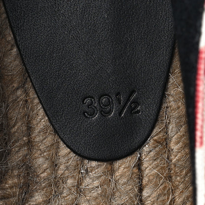 Saint Laurent Lip Print Canvas Espadrilles 39.5 Bianco Rosso Black 9 of 11