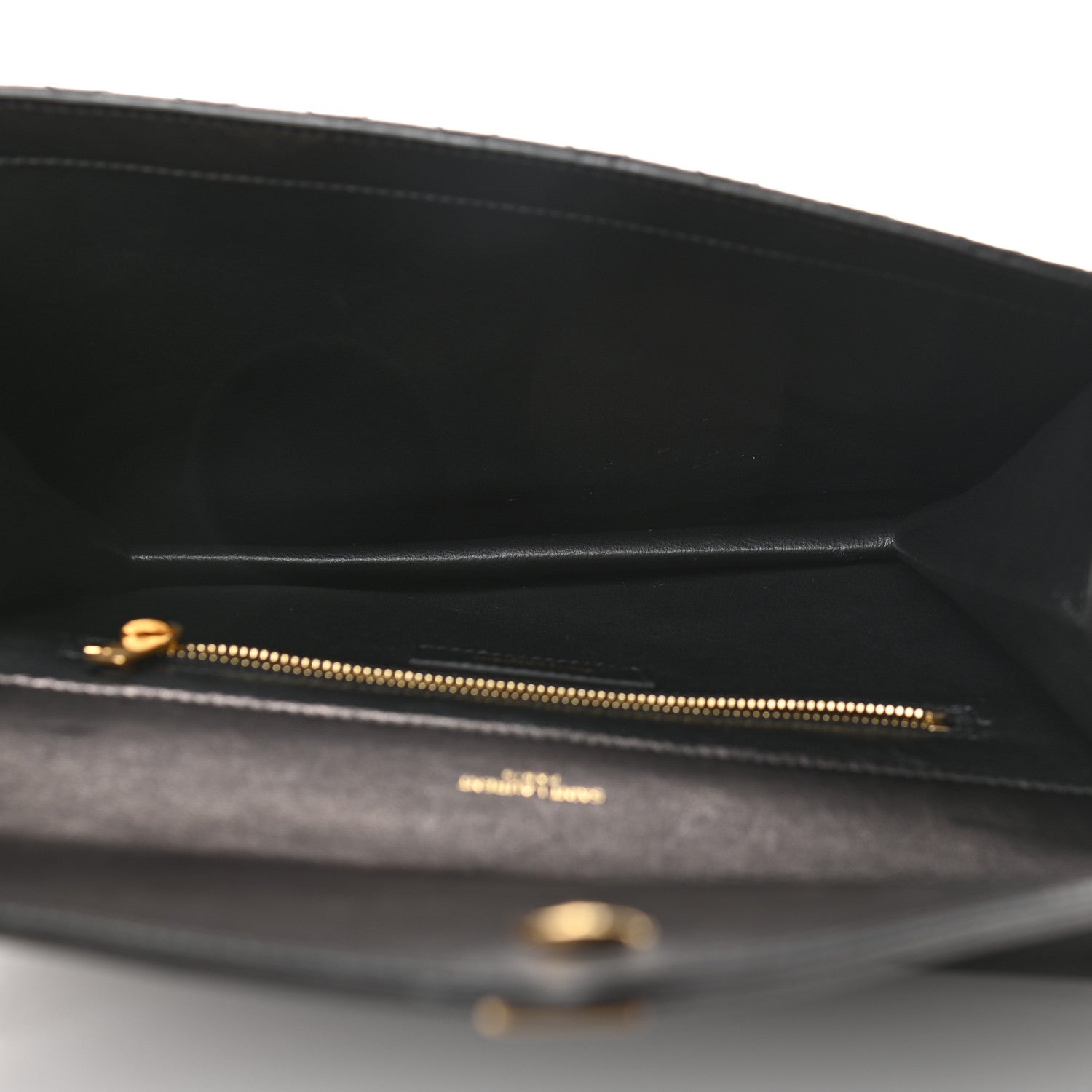 Saint Laurent Lambskin Quilted Monogram Gaby Chain Bag Black 5 of 9