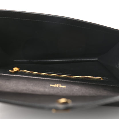 Saint Laurent Lambskin Quilted Monogram Gaby Chain Bag Black 5 of 9