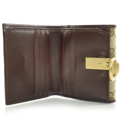 Gucci Monogram Horsebit Flap French Wallet 6 of 11