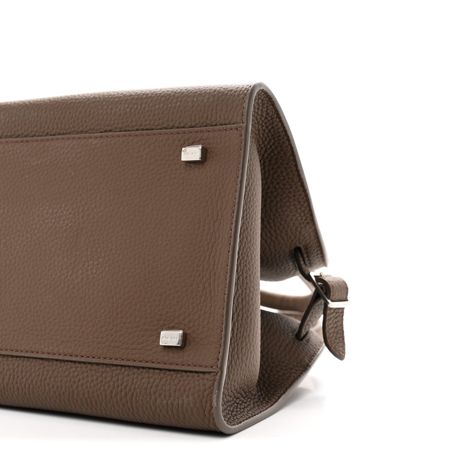 The Row Grained Calfskin Soft Margaux 10 Bag Dark Olive 10 of 10
