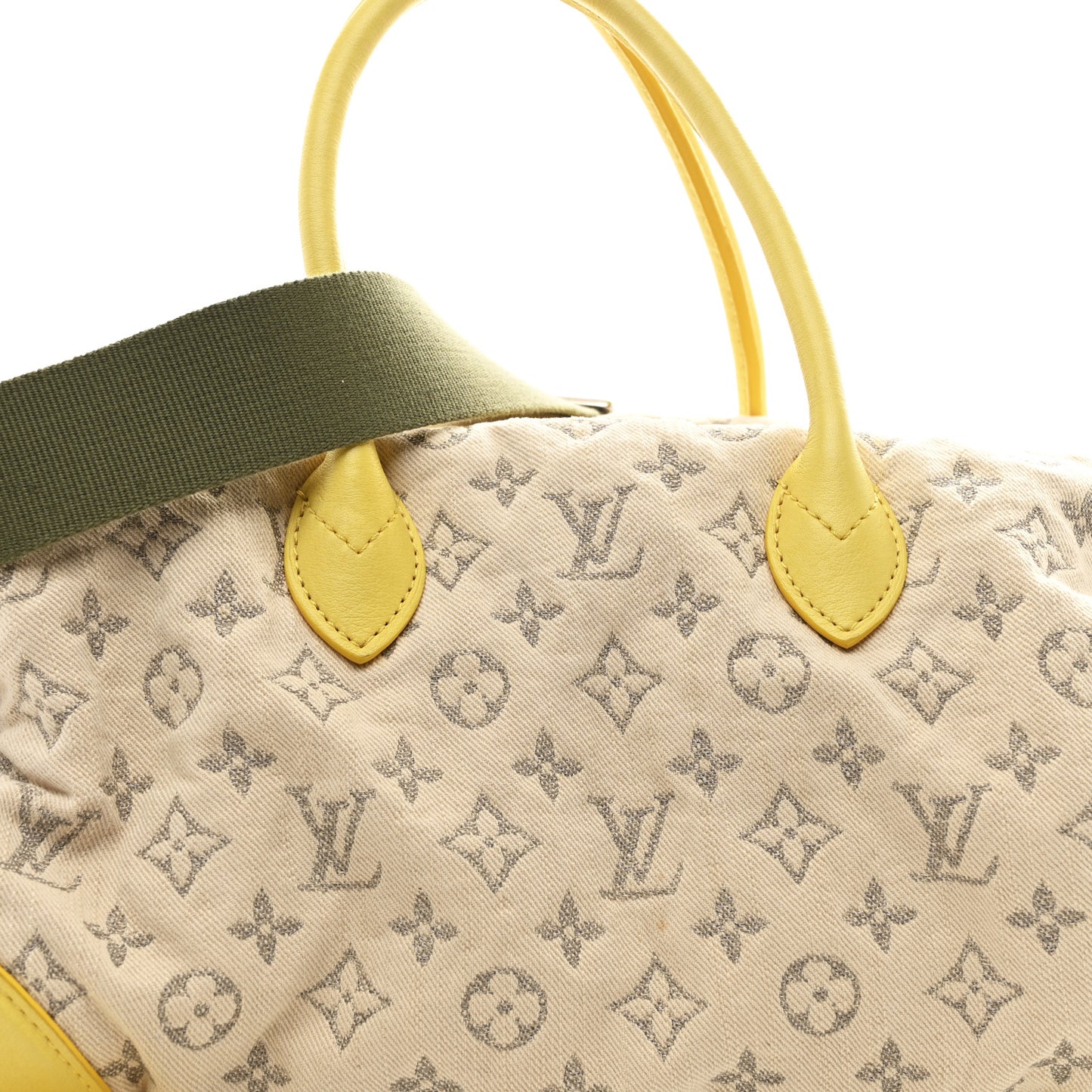 Monogram Denim Speedy Round Yellow
