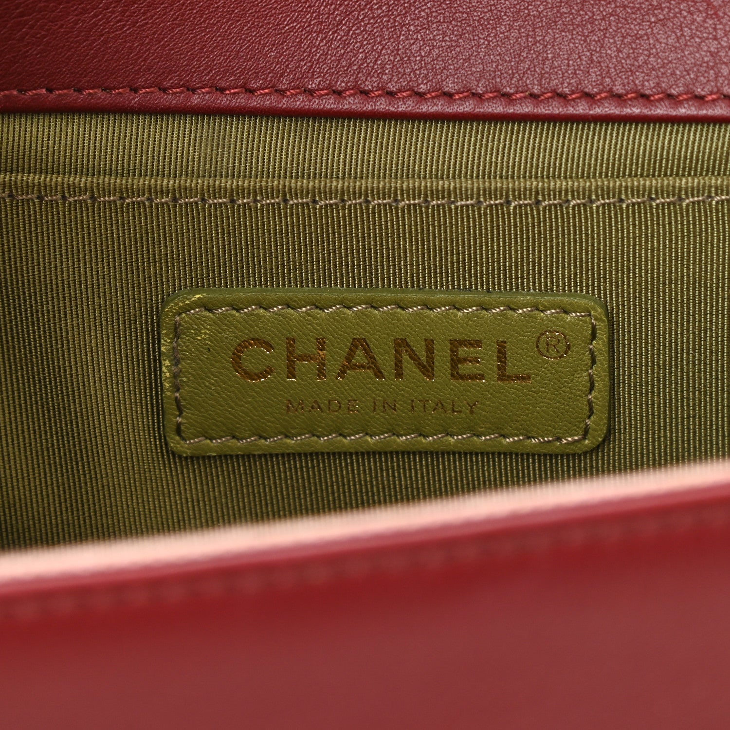 Chanel Lambskin Quilted Medium Boy Flap Burgundy 6 of 10