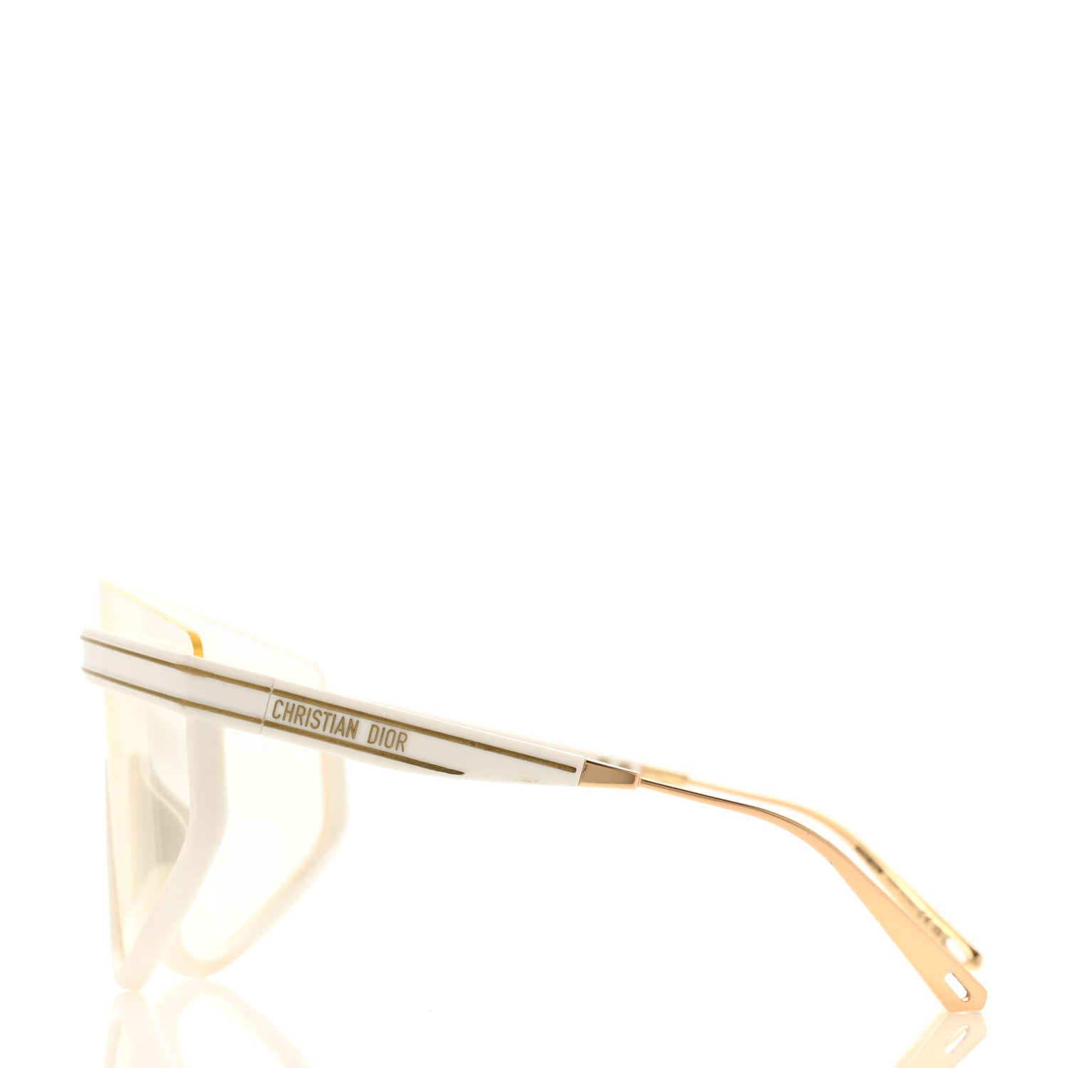 Christian Dior Acetate Mask DiorClub M2U Sunglasses Translucent Ivory 3 of 7