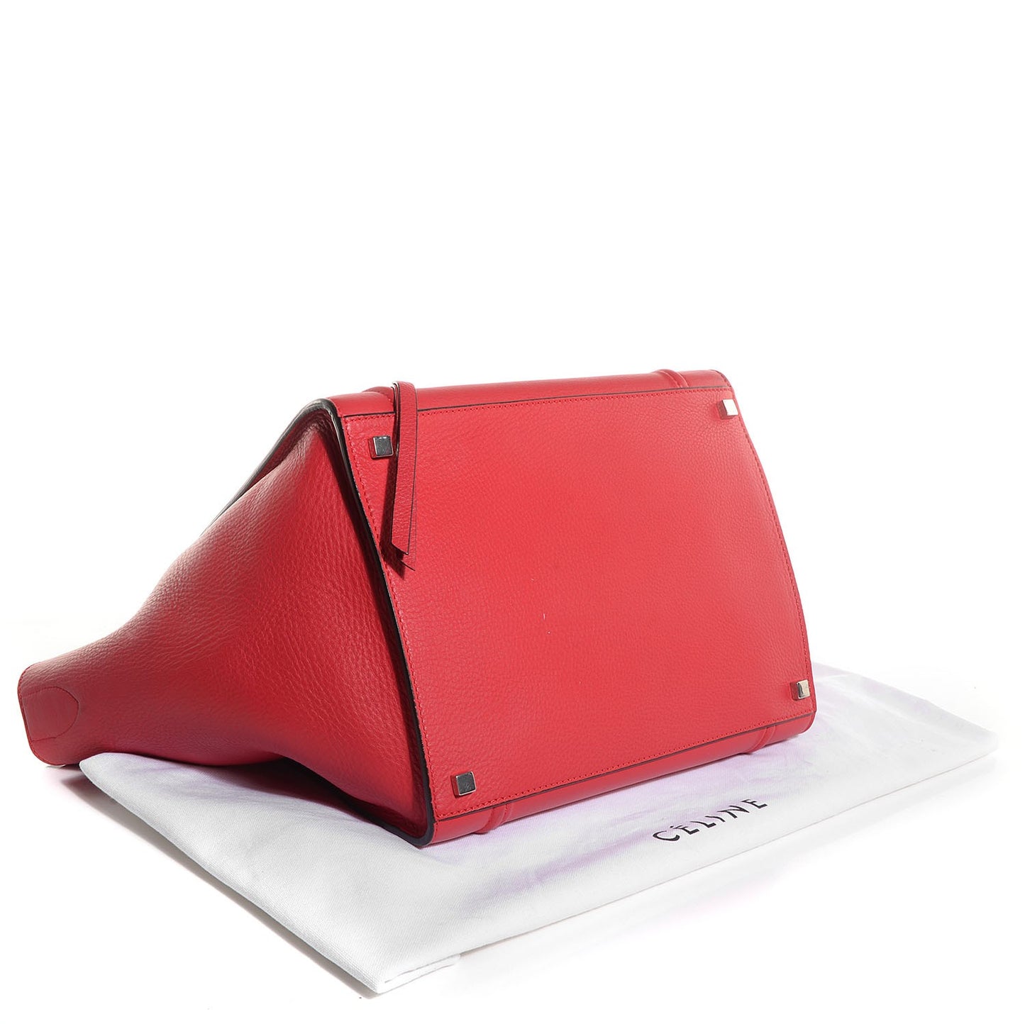 Supple Calfskin Medium Phantom Luggage Vermillion