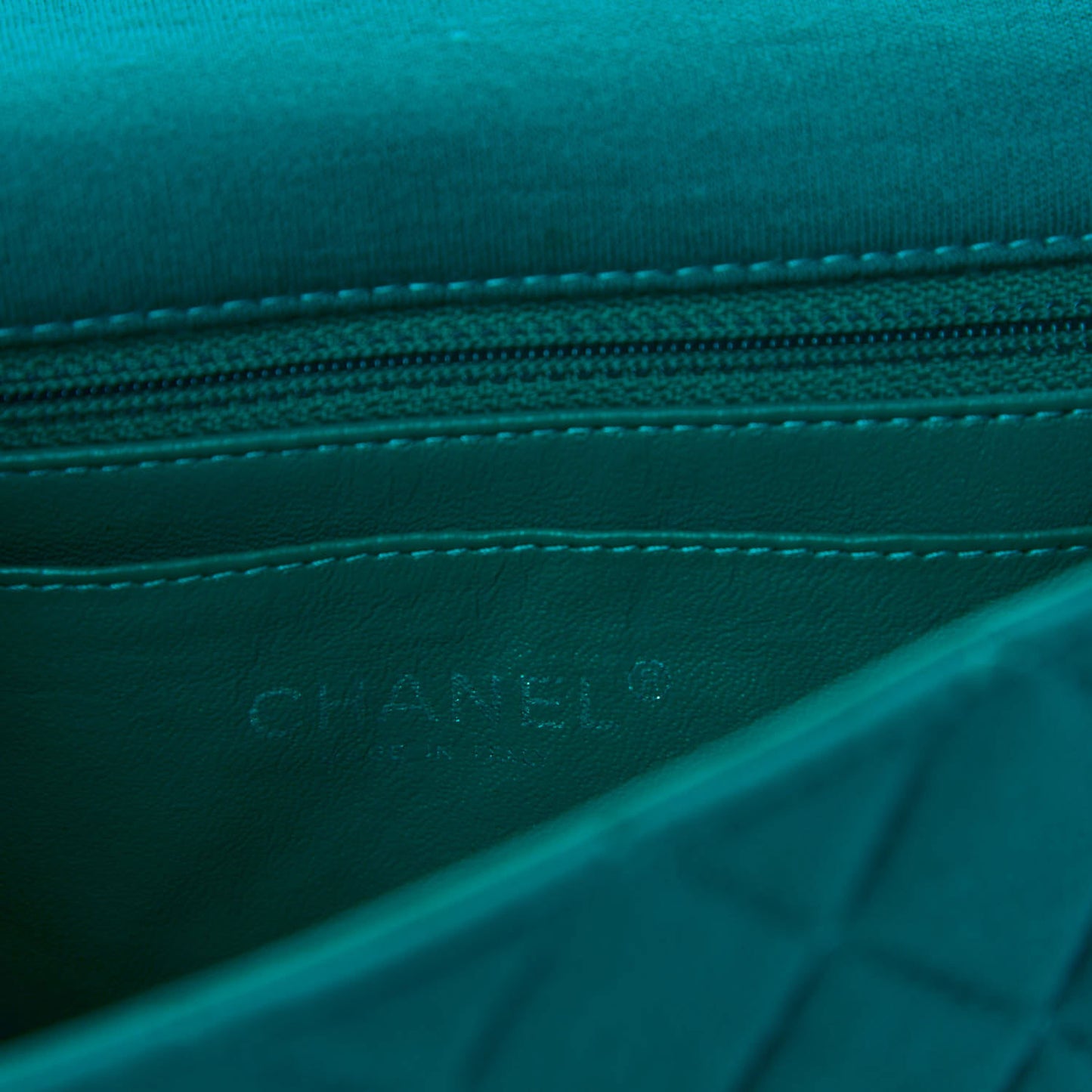 Jersey Quilted Mini Rectangular Flap Green