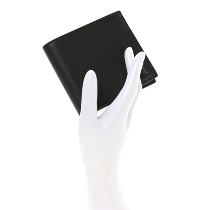 Saint Laurent Calfskin Cassandre Bi-Fold Wallet Grey 2 of 8