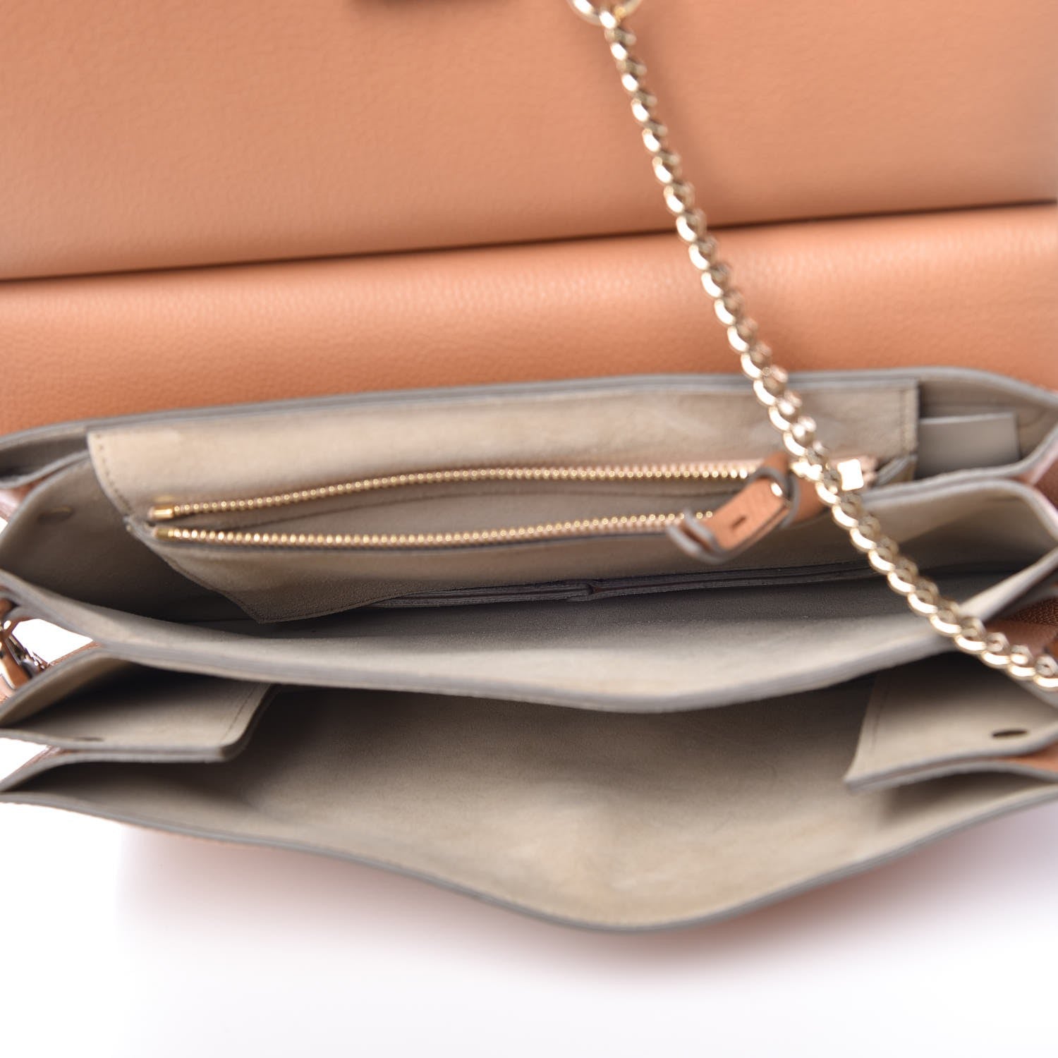 Chloe Calfskin Medium Faye Shoulder Bag Desert Beige 5 of 7