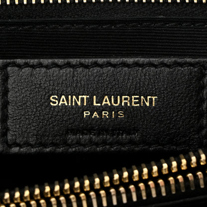 Saint Laurent Calfskin Y Quilted Monogram Medium Loulou Chain Satchel Black 6 of 10