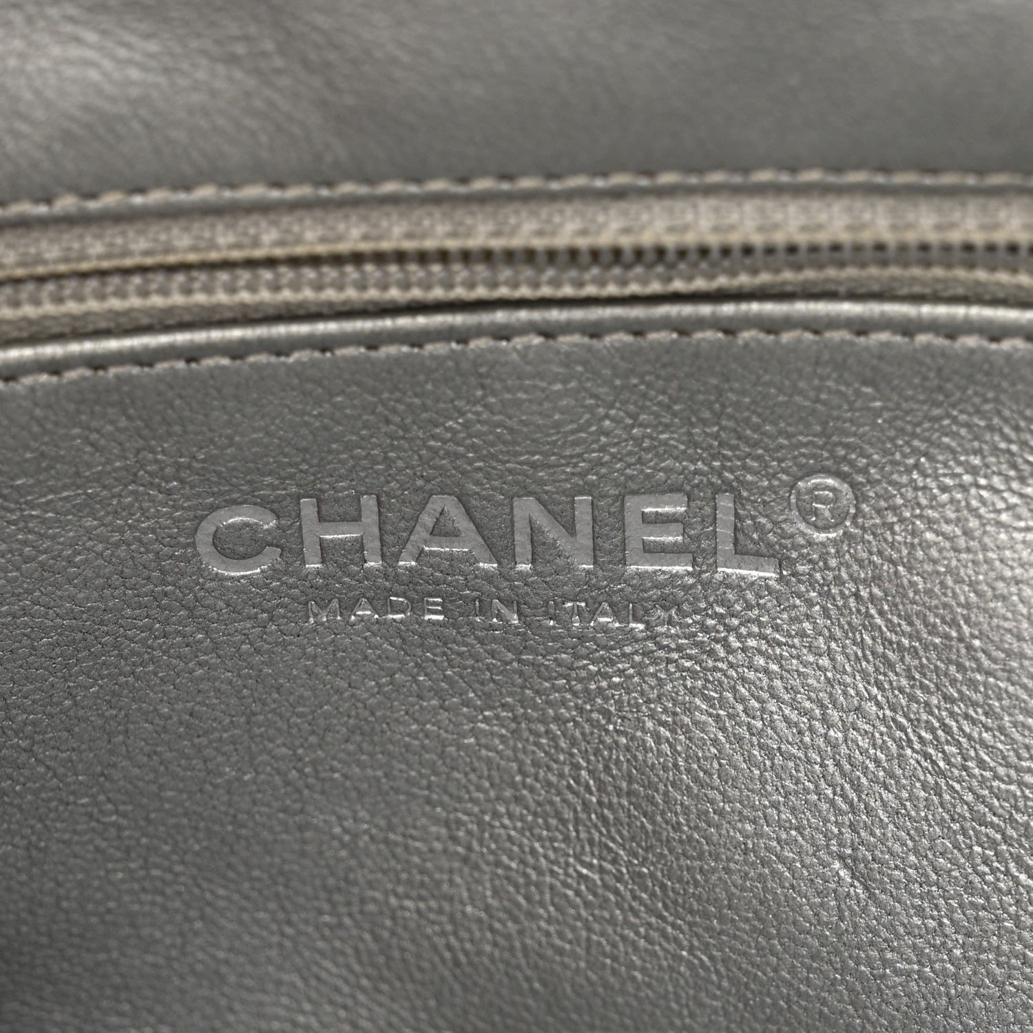 Chanel Metallic Aged Calfskin Quilted Timeless Clutch Silver 6 of 10