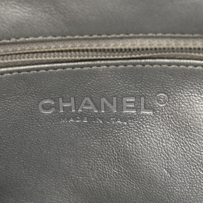 Chanel Metallic Aged Calfskin Quilted Timeless Clutch Silver 6 of 10