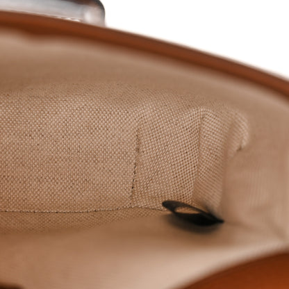 Gucci New Denim GG Monogram Dollar Calfskin Web Mini Horsebit 1955 Shoulder Bag Blue Tea Cuir Epilog 12 of 13