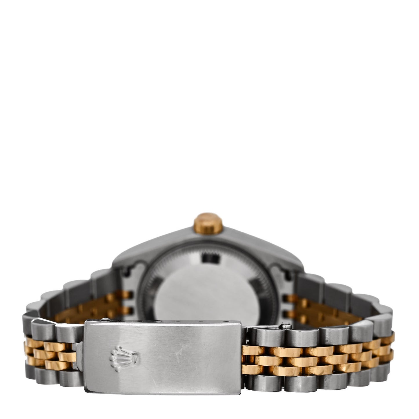 Stainless Steel 18K Yellow Gold Diamond Mother of Pearl 26mm Oyster Perpetual Datejust Watch 79173