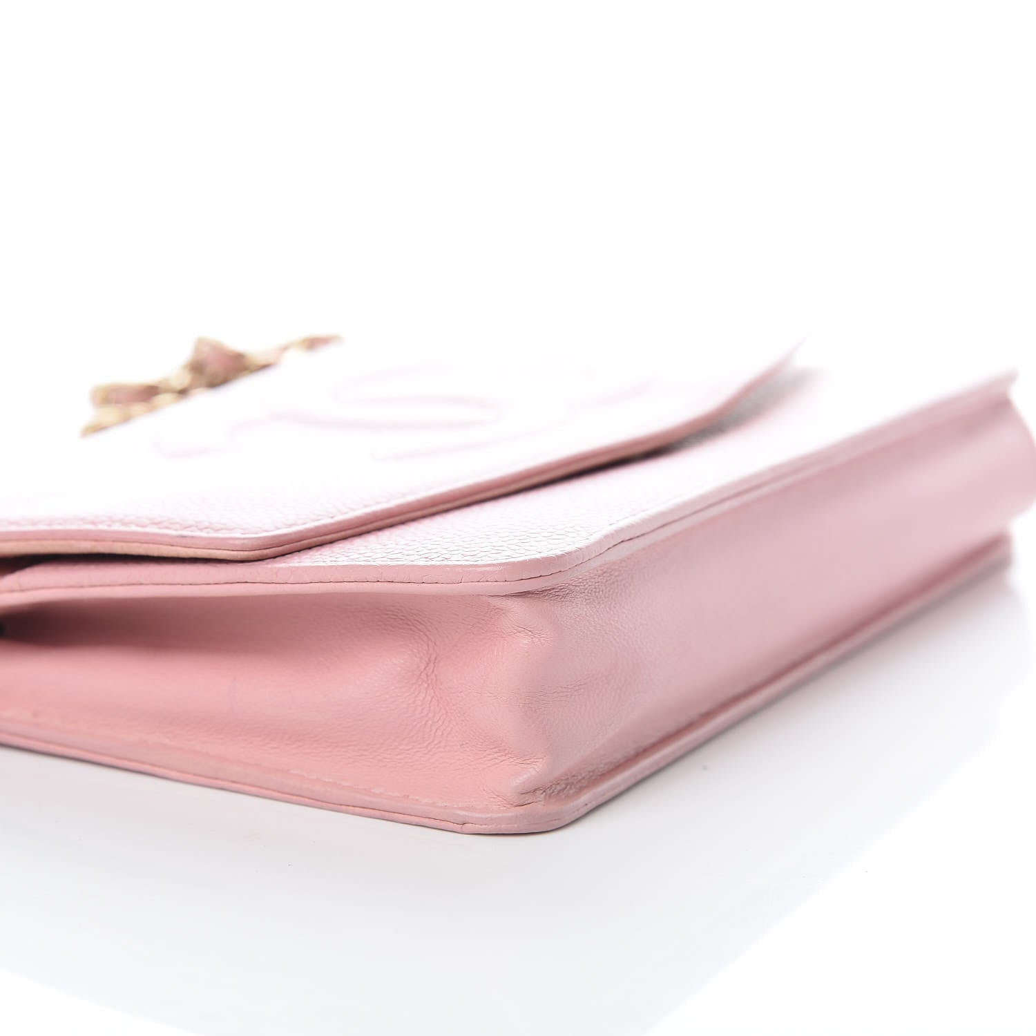 Chanel Caviar Timeless CC Wallet On Chain WOC Pink 5 of 10