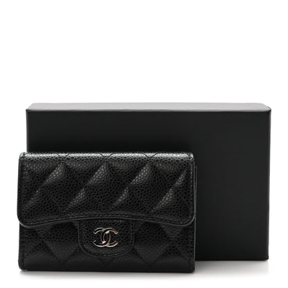 Chanel Caviar Quilted Flap Card Holder Black 9 of 9