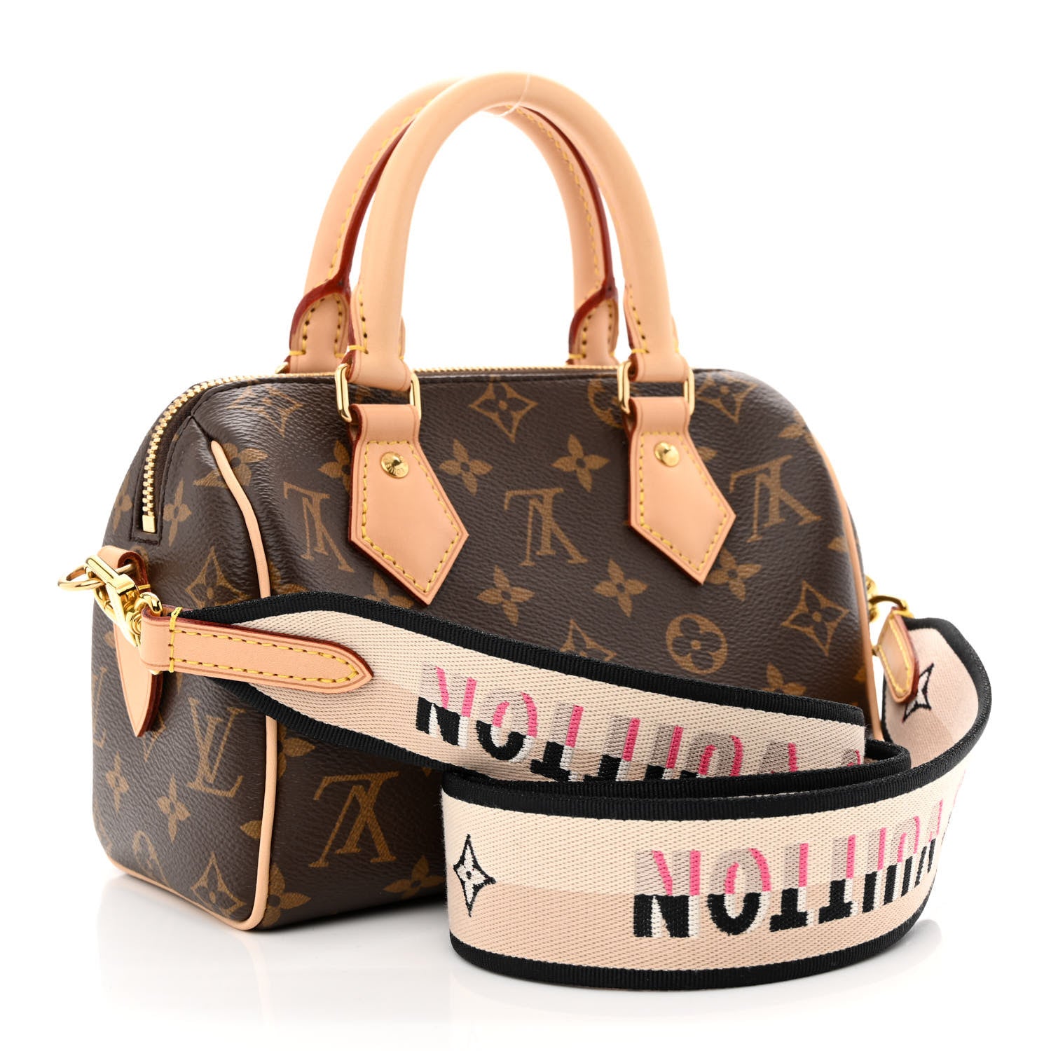Louis Vuitton Monogram Speedy Bandouliere 20 Black 3 of 9