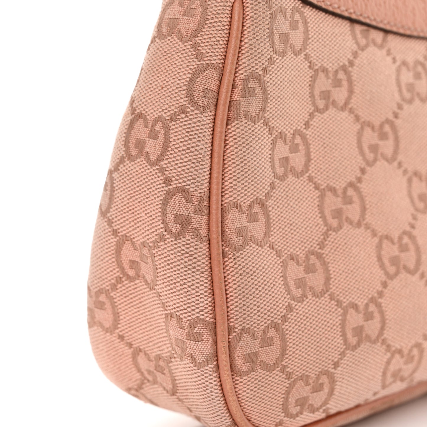 Monogram Textured Dollar Calfskin Small Ophidia Hobo Cloche Rose Pink