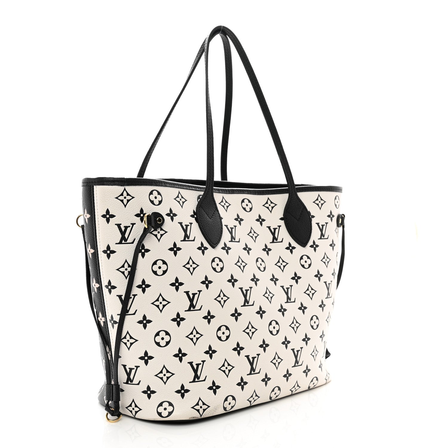 Louis Vuitton Empreinte Spring In The City Neverfull MM Black White Pink 3 of 9