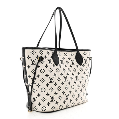 Louis Vuitton Empreinte Spring In The City Neverfull MM Black White Pink 3 of 9