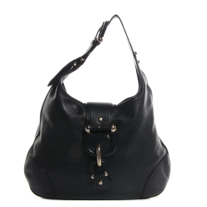 Burberry Leather Buckle Hobo Black 1 of 9